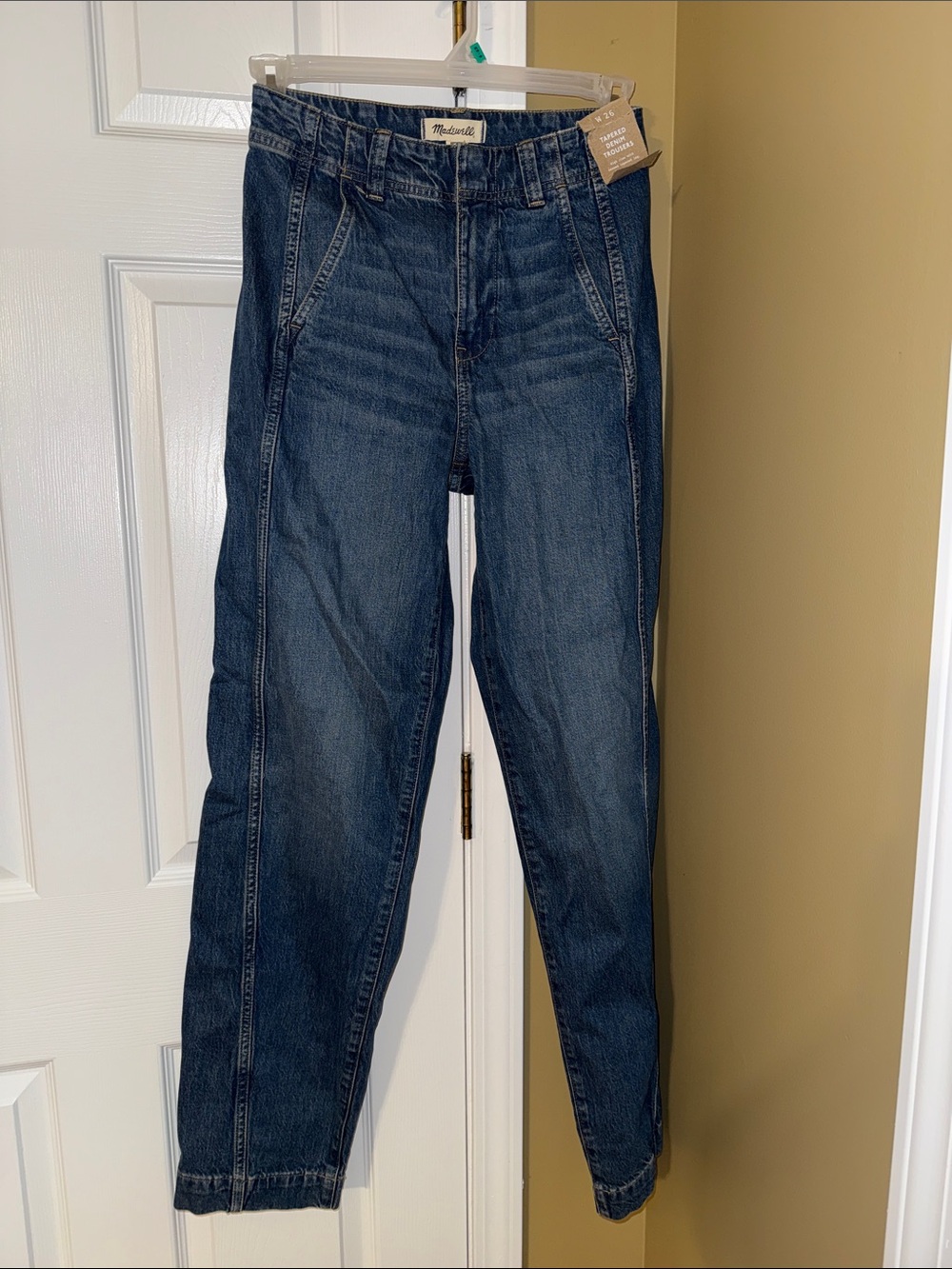 Madewell women’s tapered denim trousers 26